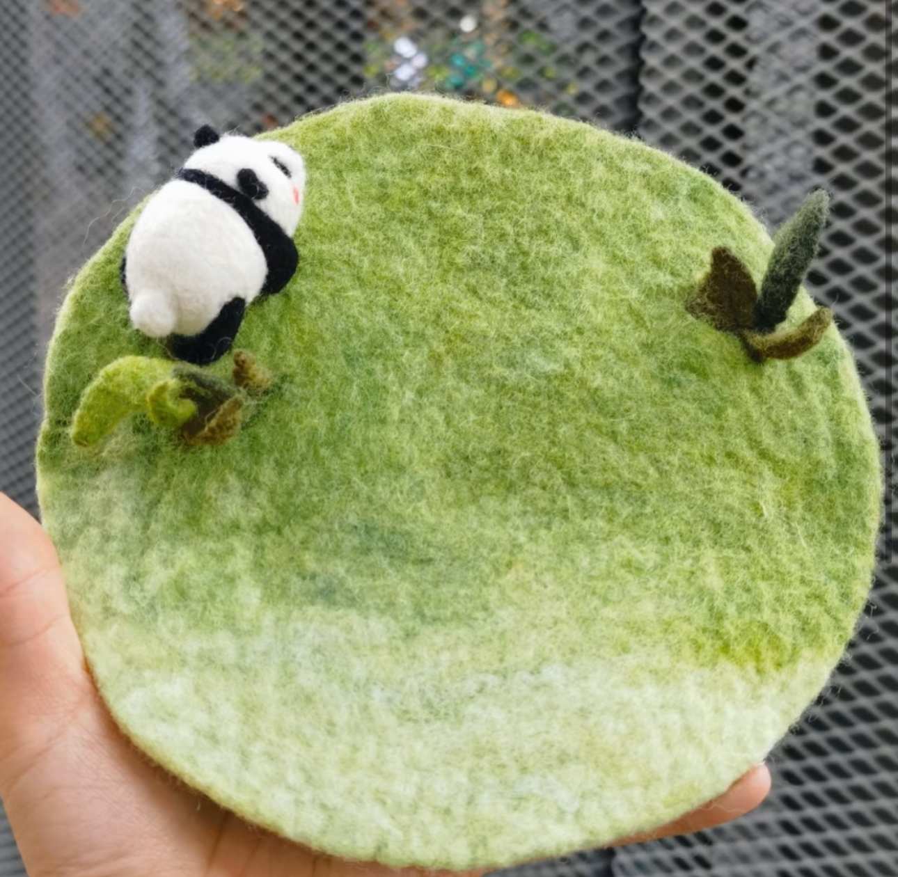 Panda Felt Cup Coaster (4pc)